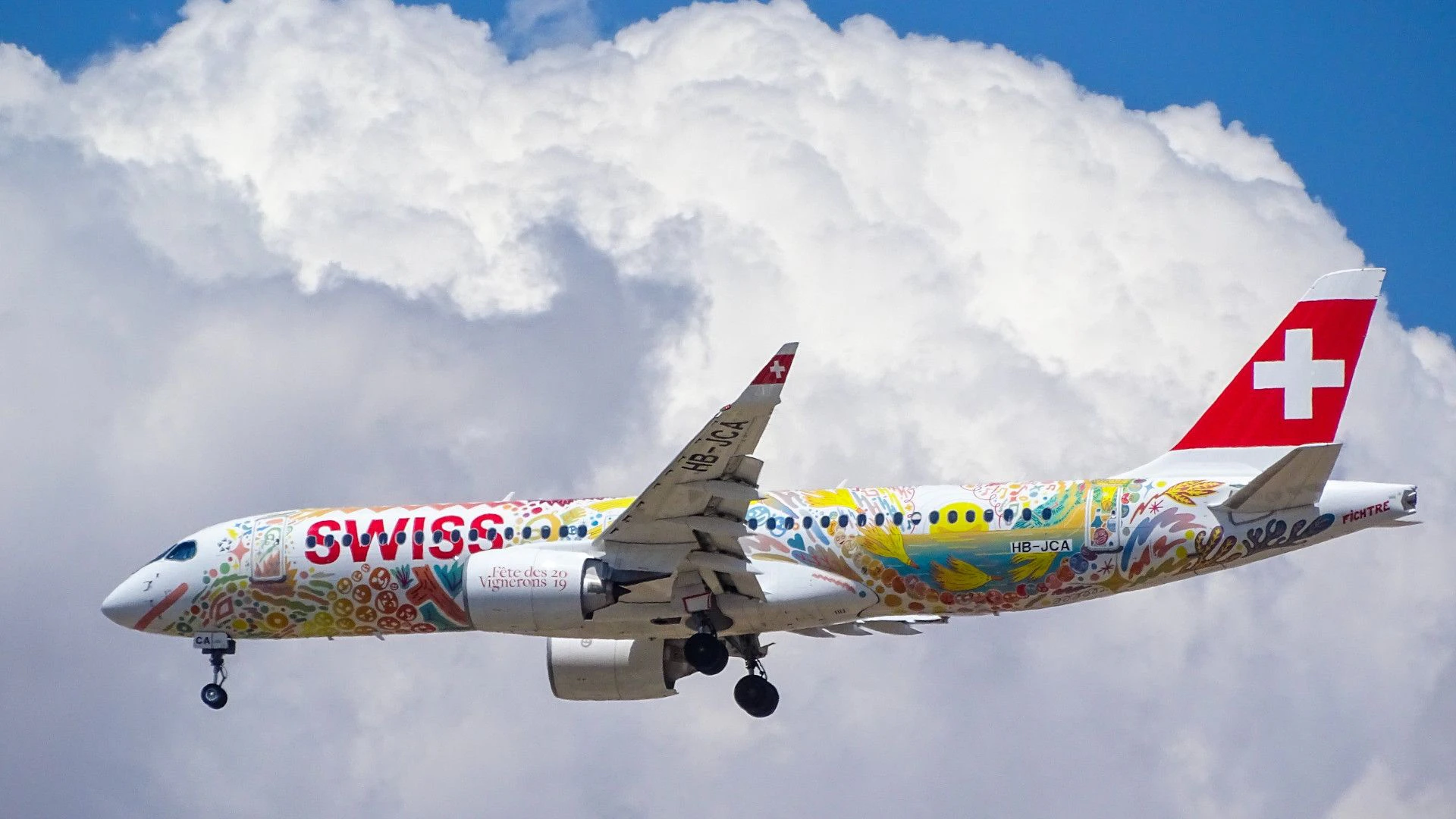 Un aereo della Swiss International Air Lines diretto in Svizzera.